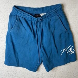 Jordan Flight Sweat Shorts Blue Mens Size M Athletic Gym Casual